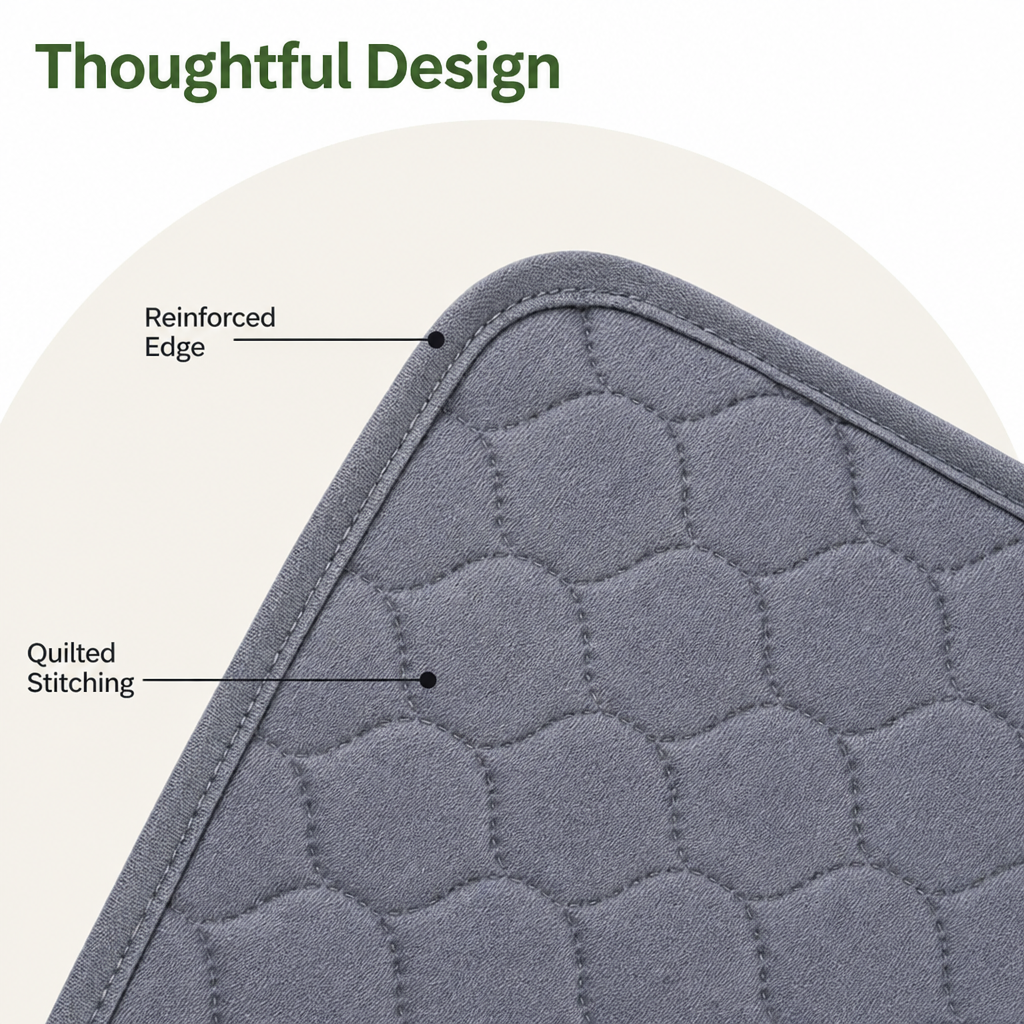 DogBedHouse Ultra-Absorbent Waterproof Quilted Training Pad (Machine Washable)