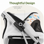 DogBedHouse Ultra-Light & Foldable Pet Stroller (Two-Pet Capacity)