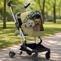 DogBedHouse Ultra-Light & Foldable Pet Stroller (Two-Pet Capacity)