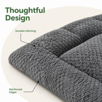 DogBedHouse Ultra-Soft Plush Bolster Dog Crate Pad