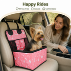 DogBedHouse Universal Non-Slip & Storage Pocket Dog Car Seat Cover