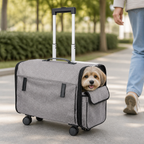DogBedHouse Universal Wheels & Oxford Fabric Pet Stroller (33 lb Capacity)