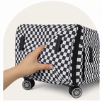 DogBedHouse Universal Wheels & Oxford Fabric Pet Stroller (33 lb Capacity)