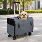 DogBedHouse Universal Wheels & Oxford Fabric Pet Stroller (33 lb Capacity)