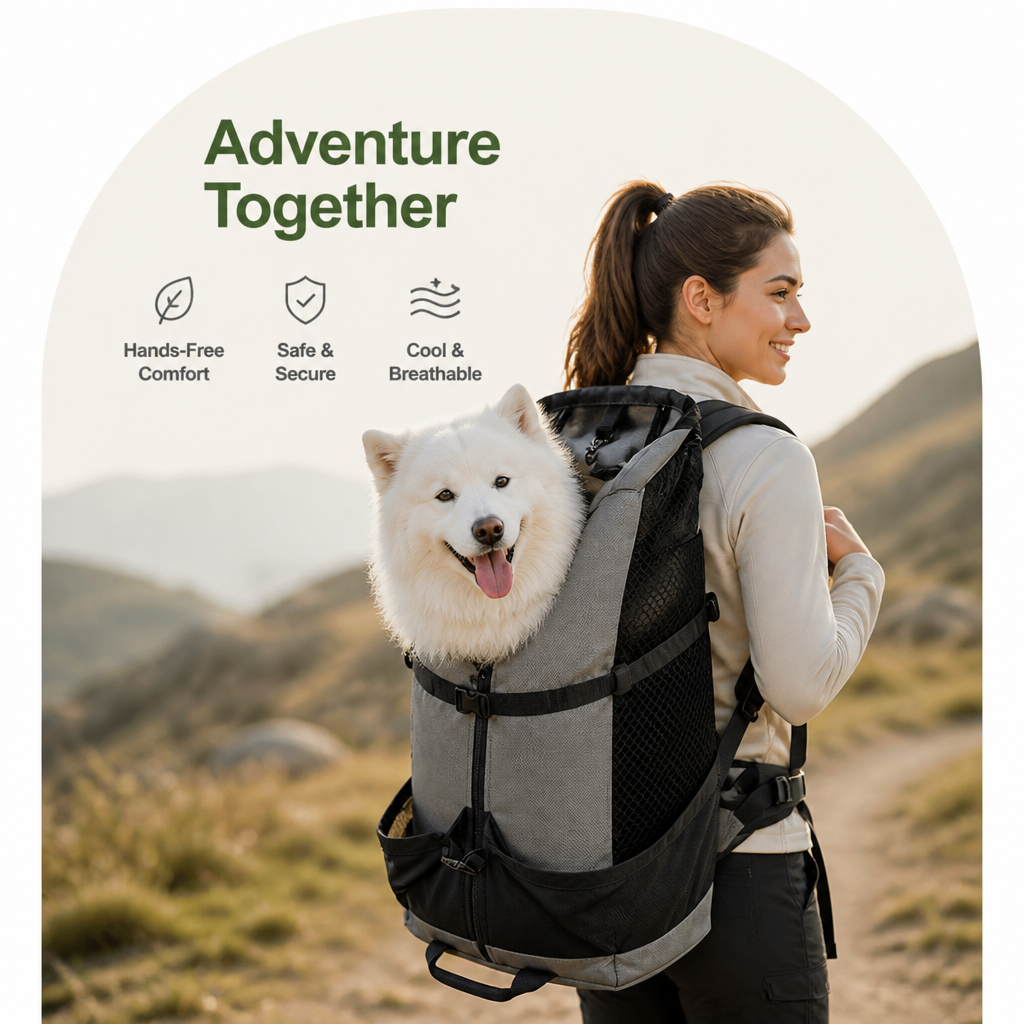 DogBedHouse Ventilated Mesh & Ergonomic Backpack Carrier