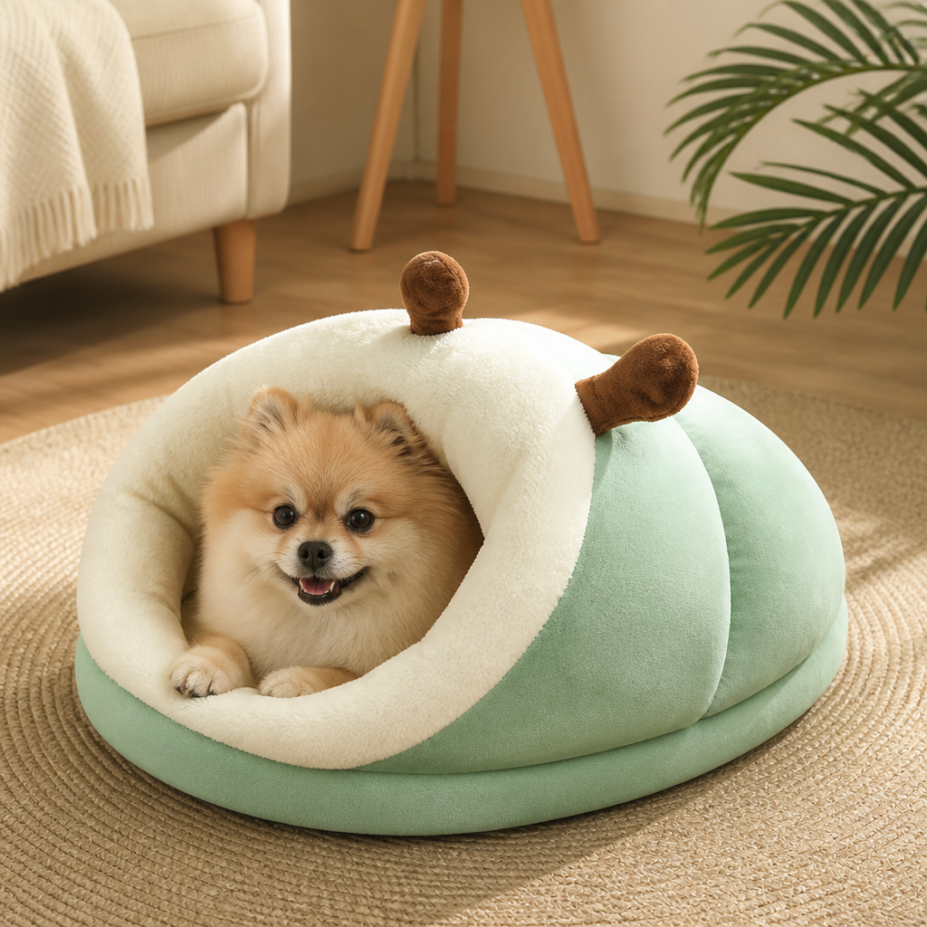 DogBedHouse Warm Breathable Enclosed Small Pet Bed (Foldable)