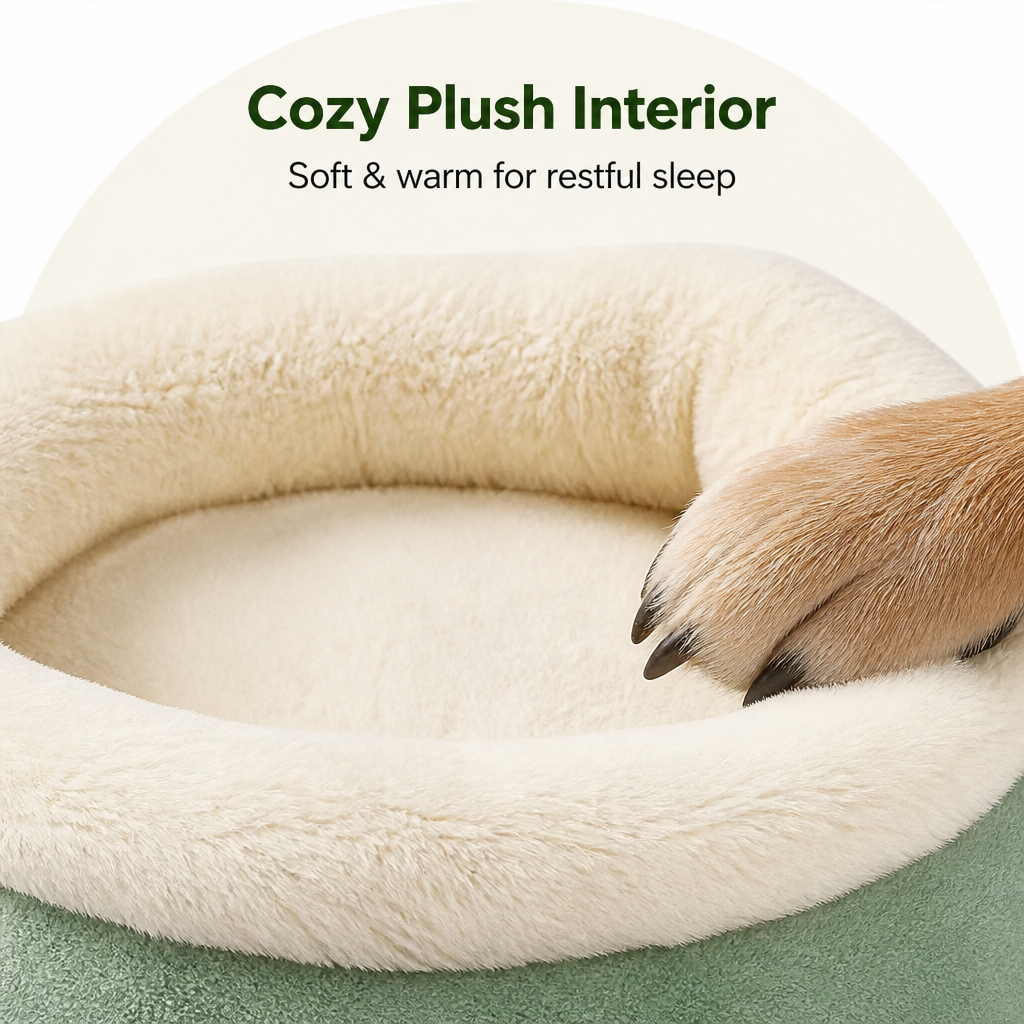 DogBedHouse Warm Breathable Enclosed Small Pet Bed (Foldable)