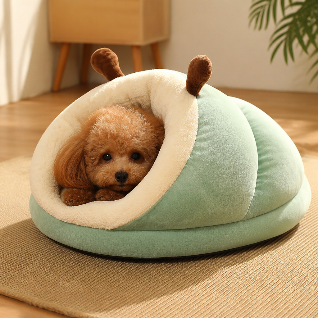 DogBedHouse Warm Breathable Enclosed Small Pet Bed (Foldable)