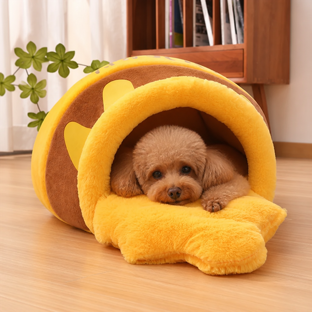 DogBedHouse Warm & Breathable Semi-Enclosed Pet Nest