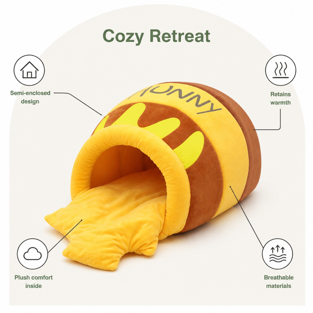 DogBedHouse Warm & Breathable Semi-Enclosed Pet Nest