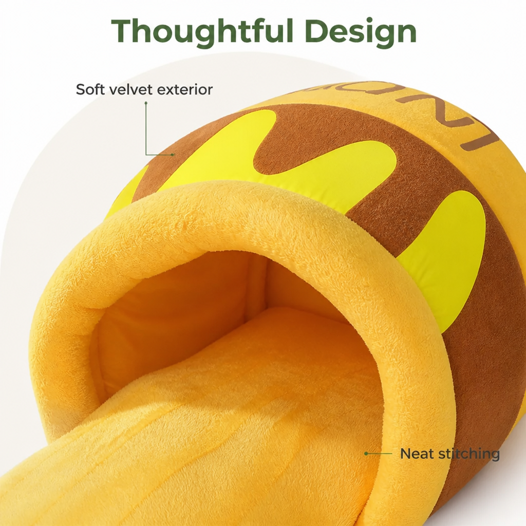 DogBedHouse Warm & Breathable Semi-Enclosed Pet Nest