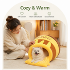 DogBedHouse Warm & Breathable Semi-Enclosed Pet Nest