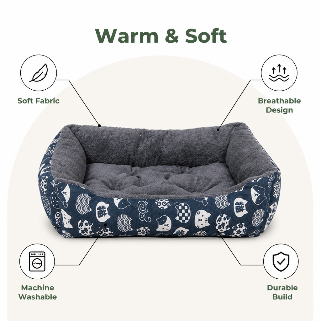 DogBedHouse Warm & Cozy Washable Pet Mat (Multiple Sizes)