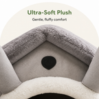 DogBedHouse Warm Flannelette & Arctic Velvet Dog House (Removable Cushion)