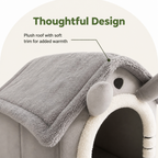 DogBedHouse Warm Flannelette & Arctic Velvet Dog House (Removable Cushion)