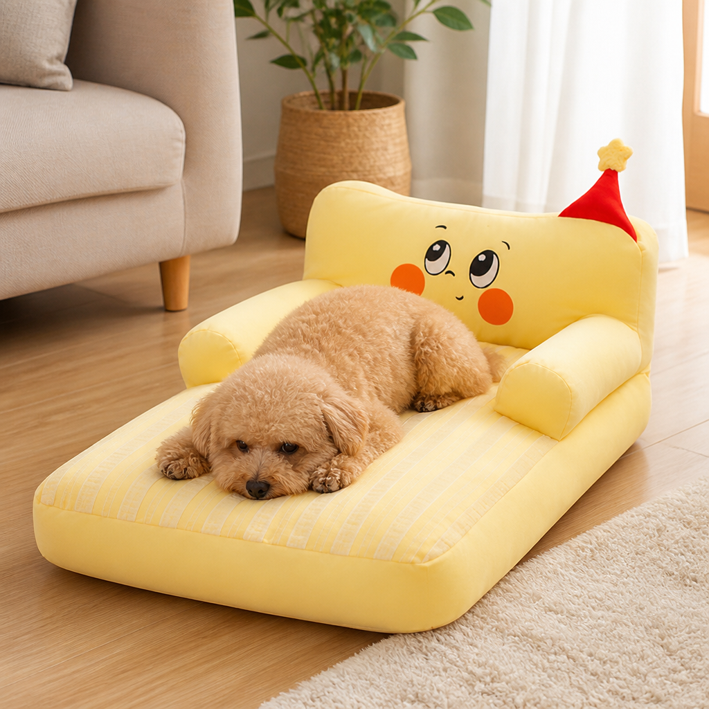 DogBedHouse Warm Plush Bolster Dog Bed