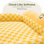 DogBedHouse Warm Plush Bolster Dog Bed