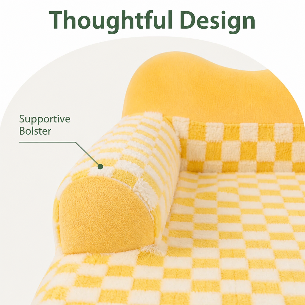 DogBedHouse Warm Plush Bolster Dog Bed