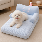 DogBedHouse Warm Plush Bolster Dog Bed