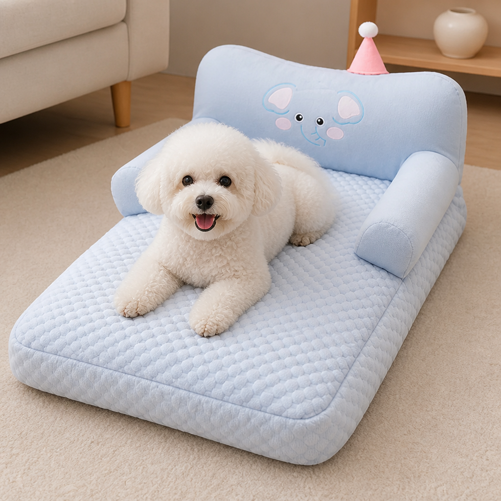 DogBedHouse Warm Plush Bolster Dog Bed