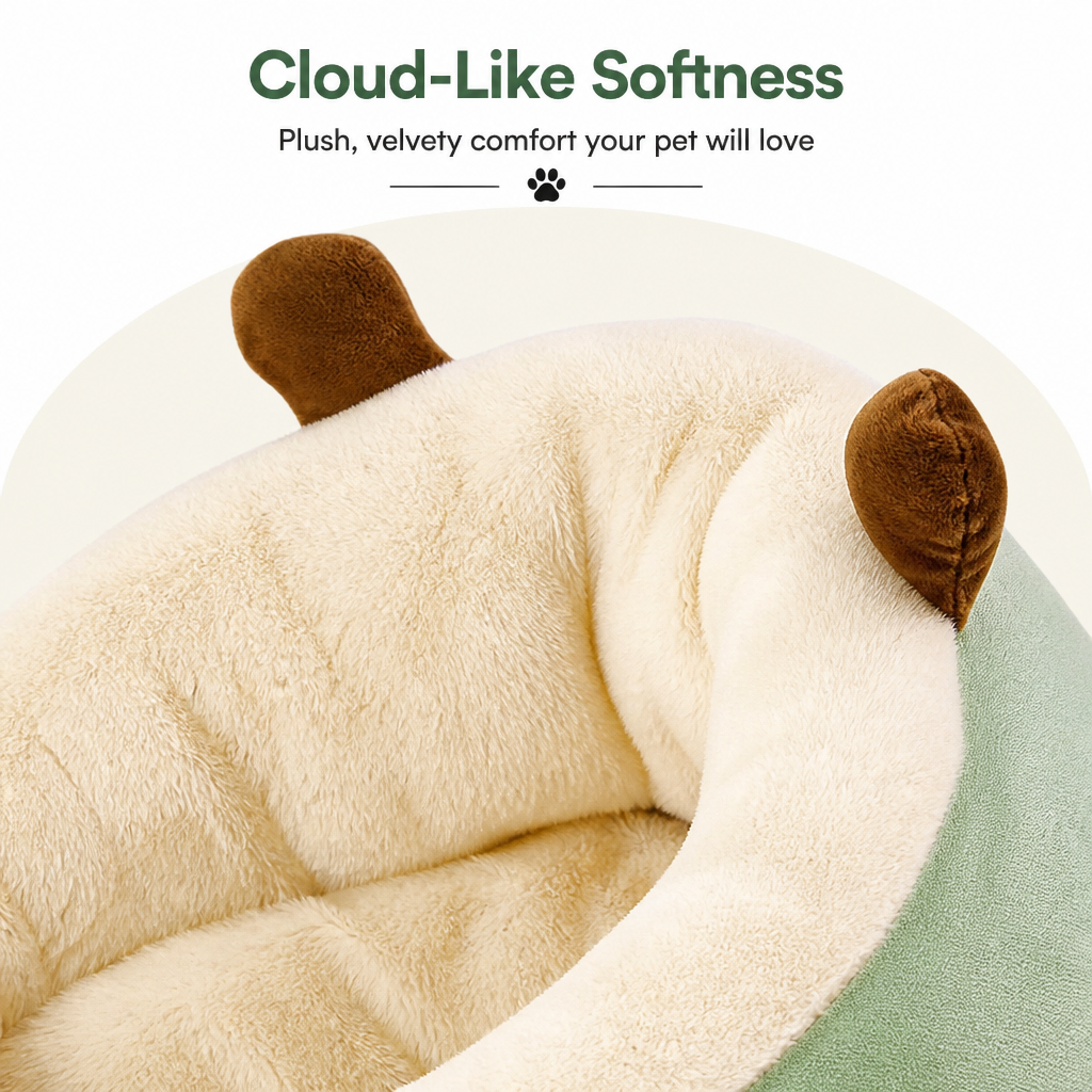 DogBedHouse Warm Plush & Easy-Care Bolster Bed