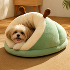 DogBedHouse Warm Plush & Easy-Care Bolster Bed