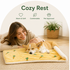 DogBedHouse Warm & Soft Flannel Pet Blanket (Machine Washable)