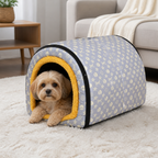 DogBedHouse Warm & Washable Plush Cave Dog Bed