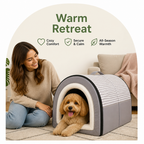DogBedHouse Warm & Windproof Foldable Dog Bed