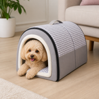 DogBedHouse Warm & Windproof Foldable Dog Bed
