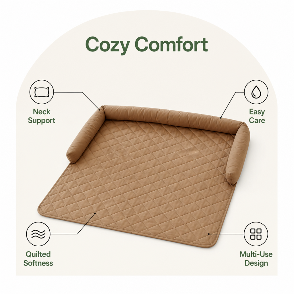 DogBedHouse Washable Calming Nest Pet Mat (Removable Cover)