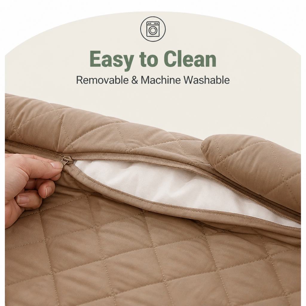DogBedHouse Washable Calming Nest Pet Mat (Removable Cover)