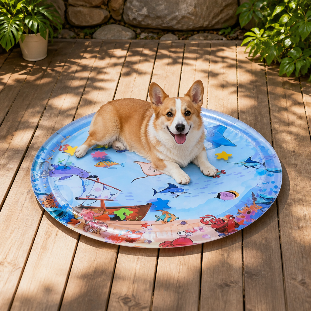 DogBedHouse Water-Filled Inflatable Washable Pet Cooling Pad