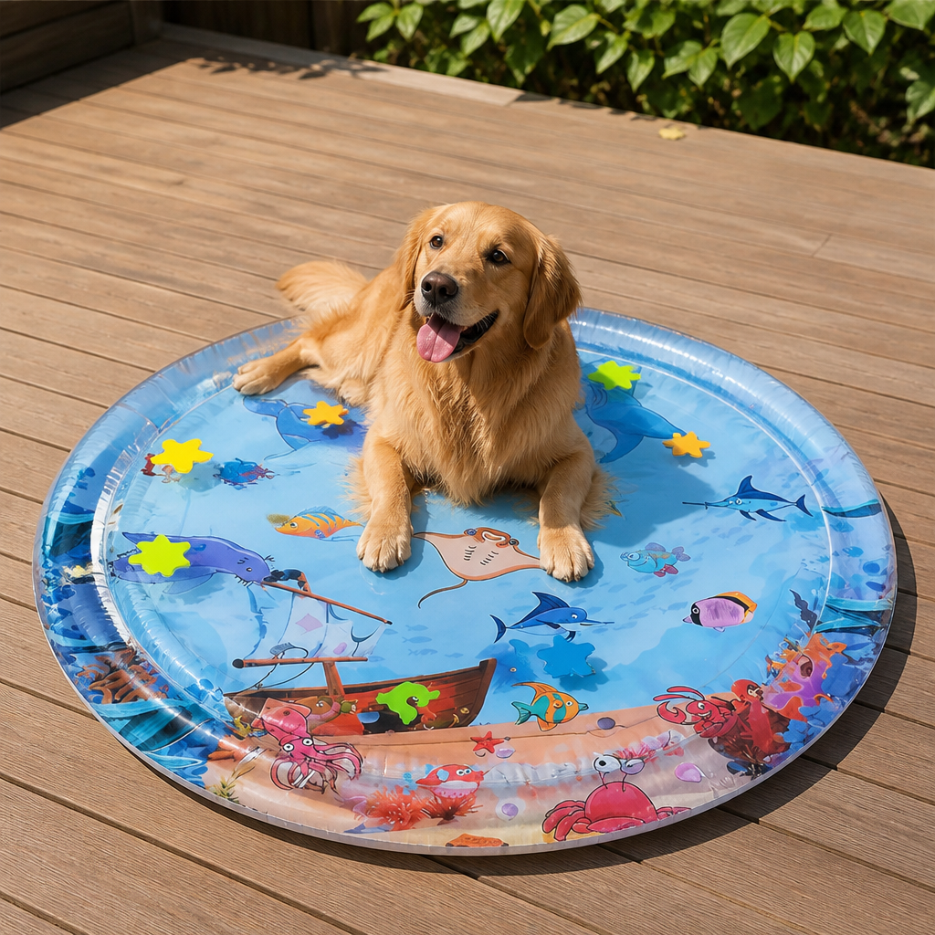 DogBedHouse Water-Filled Inflatable Washable Pet Cooling Pad