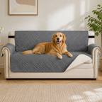 DogBedHouse Water-Repellent Quilted Sofa Cover (Anti-Slip Straps)