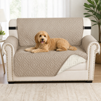 DogBedHouse Water-Repellent Quilted Sofa Cover (Anti-Slip Straps)