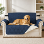 DogBedHouse Water-Repellent Quilted Sofa Cover (Anti-Slip Straps)