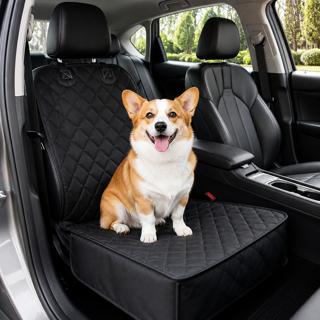 DogBedHouse Waterproof 600D Nylon & Non-Slip Car Seat Cover (Front Seat)