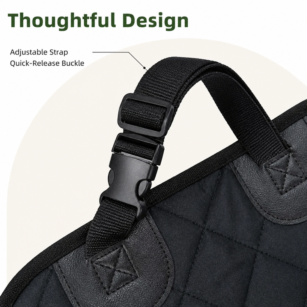 DogBedHouse Waterproof 600D Nylon & Non-Slip Car Seat Cover (Front Seat)