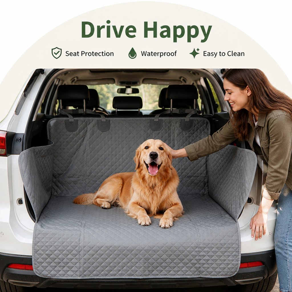 DogBedHouse Waterproof 600D Oxford Trunk Cargo Cover