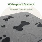 DogBedHouse Waterproof & Absorbent Non-Slip Pet Feeding Mat