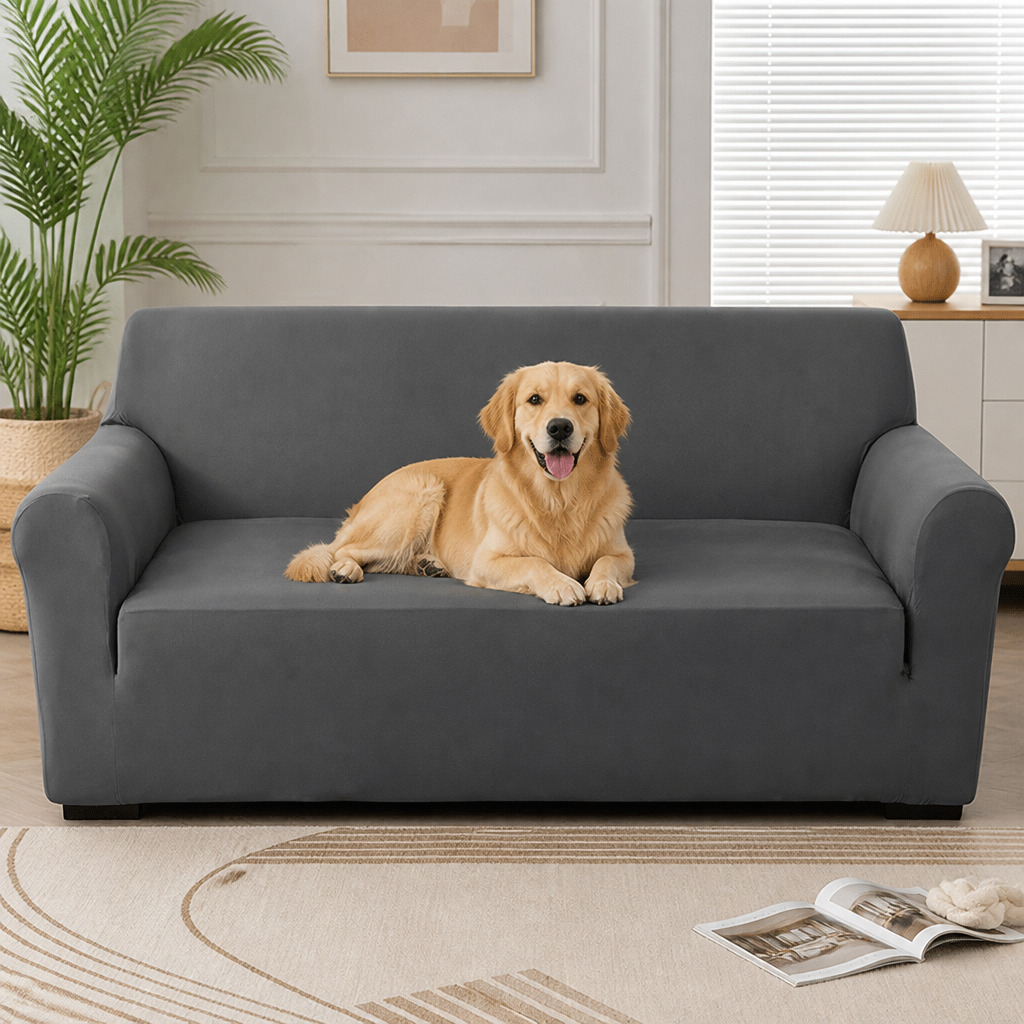 DogBedHouse Waterproof & Anti-Slip Stretch Sofa Slipcover (Universal Fit)