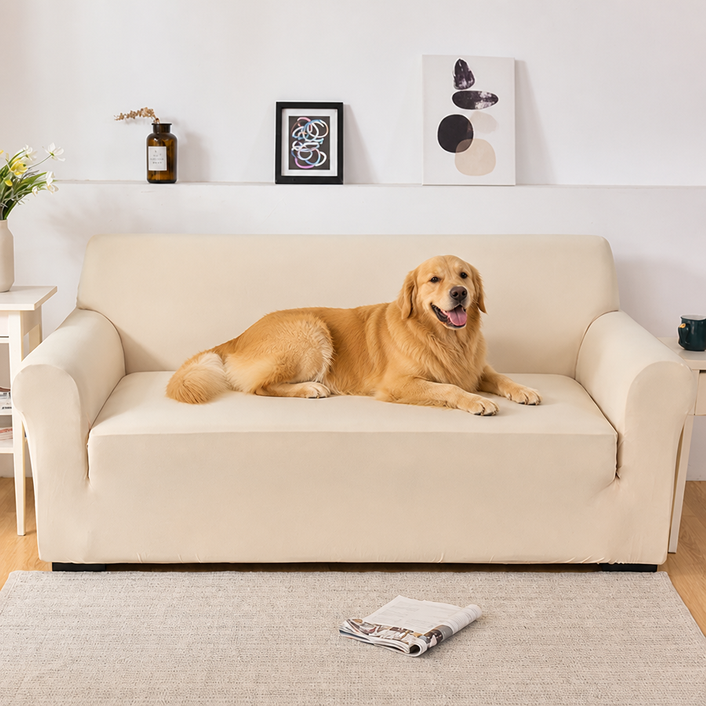 DogBedHouse Waterproof & Anti-Slip Stretch Sofa Slipcover (Universal Fit)