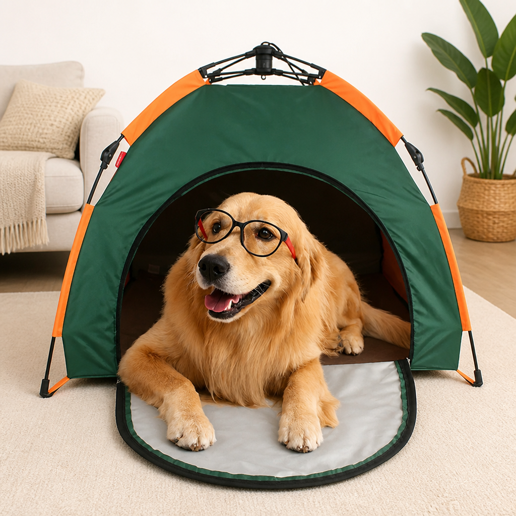 DogBedHouse Waterproof Automatic Pop-Up Pet Tent