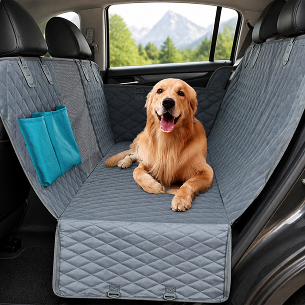 DogBedHouse Waterproof Convertible Hammock Car Seat Cover (Mesh Window)