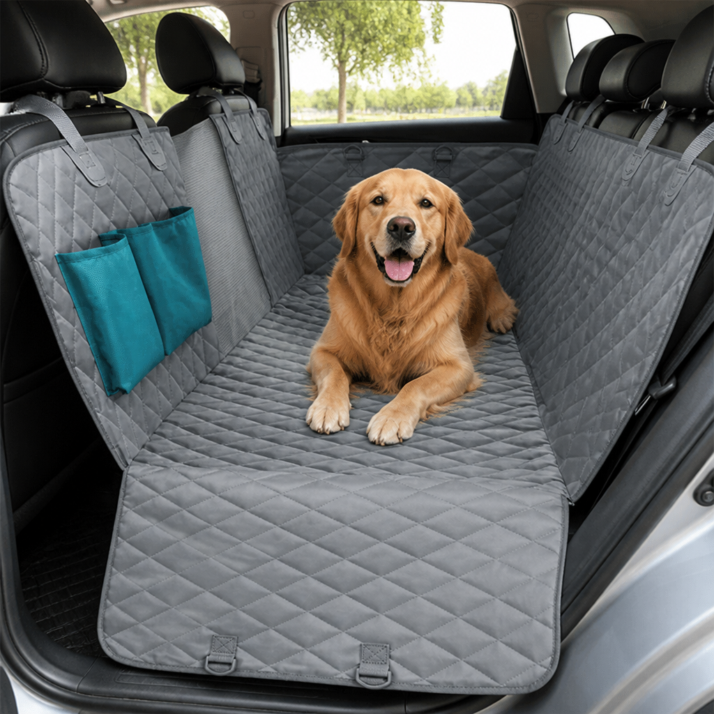 DogBedHouse Waterproof Convertible Hammock Car Seat Cover (Mesh Window)