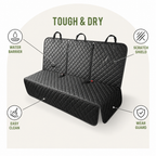 DogBedHouse Waterproof & Dirt-Proof Rear Seat Protector (Universal Fit)