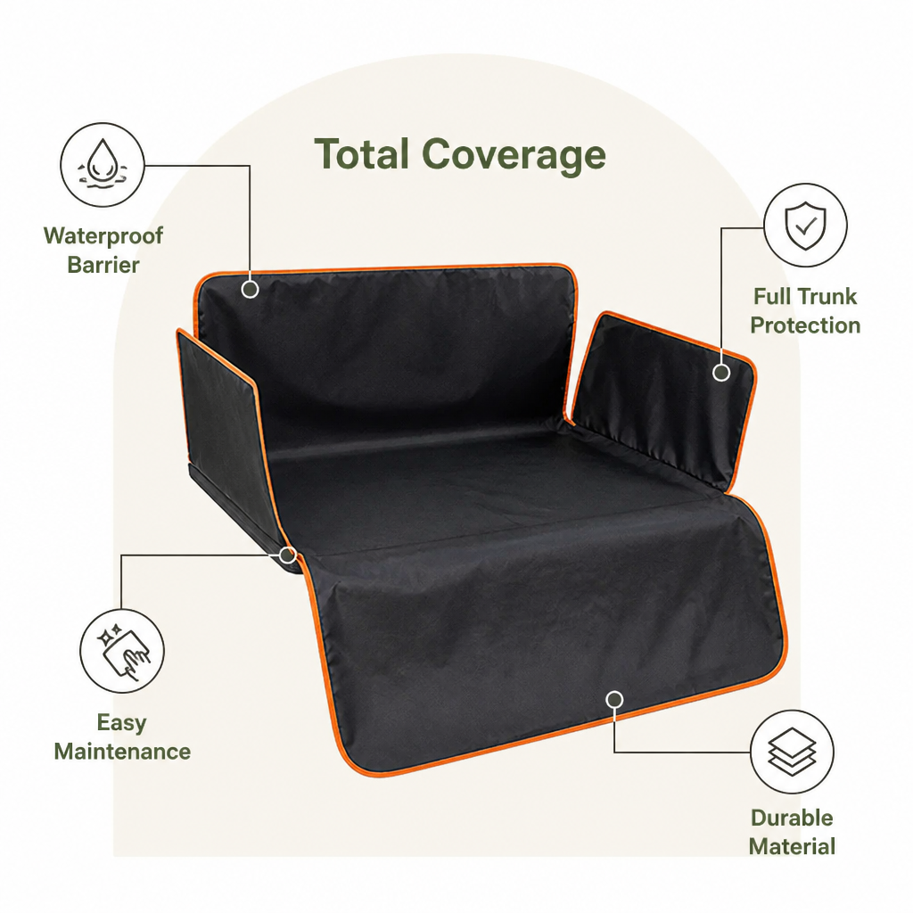 DogBedHouse Waterproof & Easy-Clean Car Seat Cover (Hammock-Style)