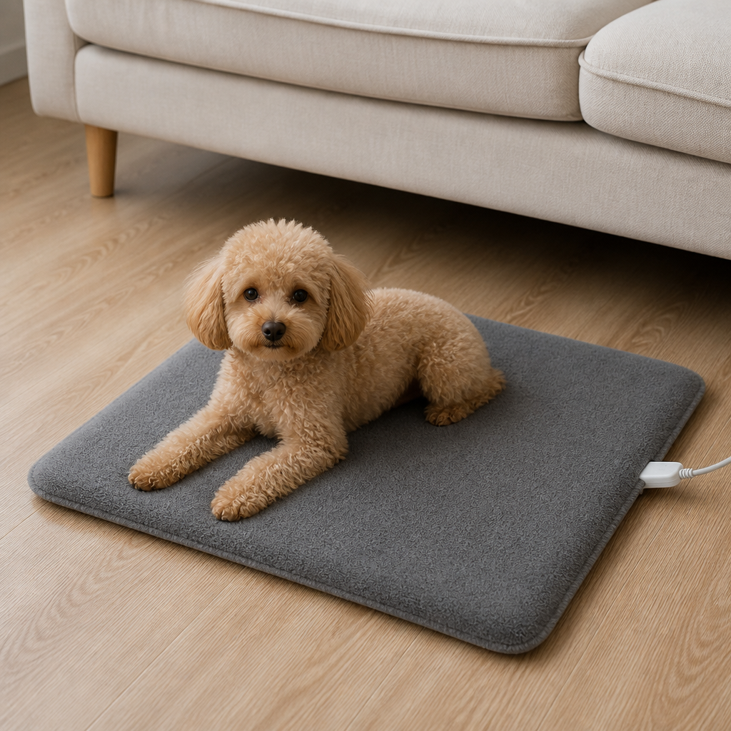 DogBedHouse Waterproof Electric Pet Heating Pad (Adjustable Temperature)