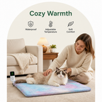 DogBedHouse Waterproof Electric Pet Heating Pad (Adjustable Temperature)